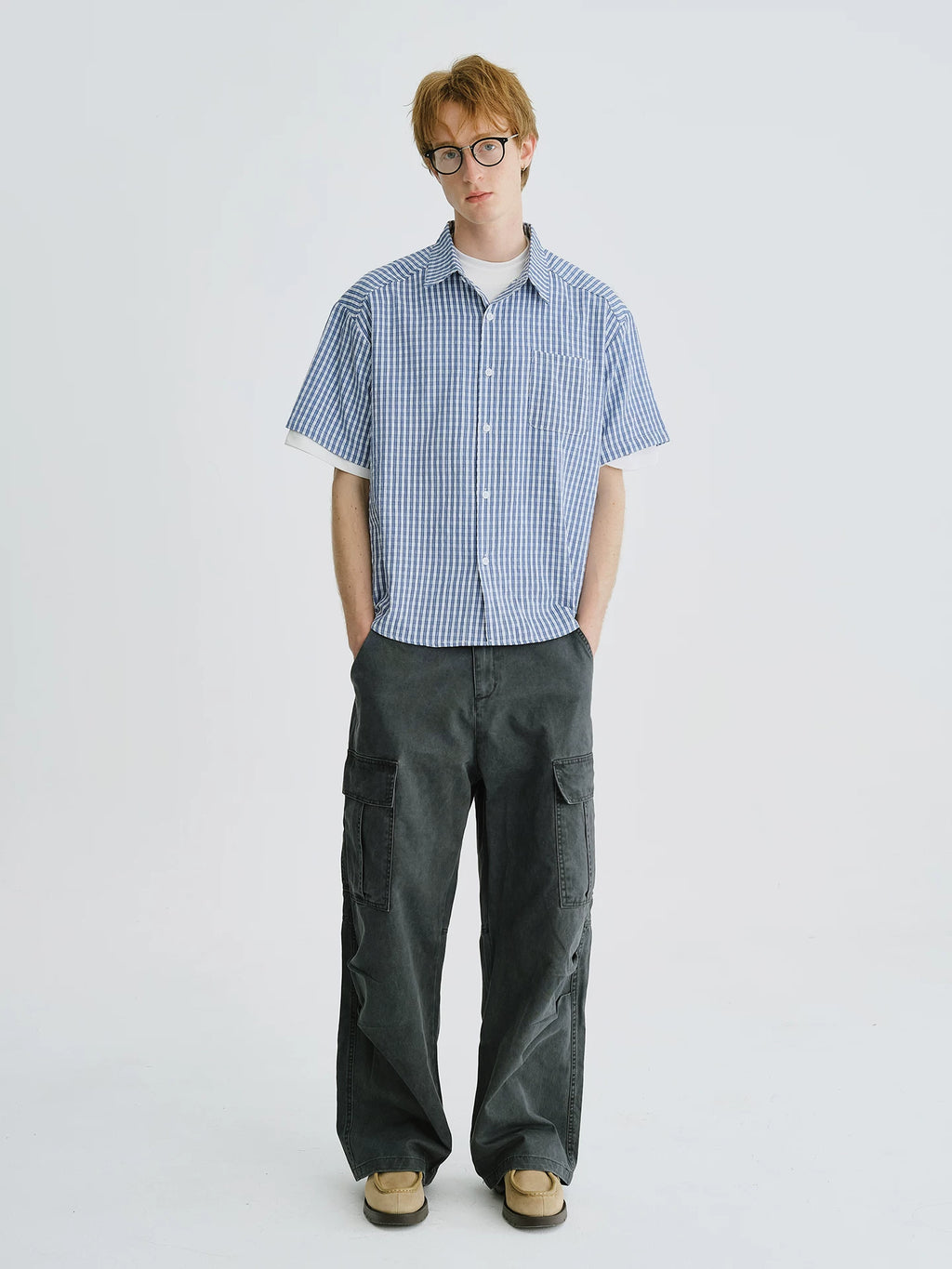 LIVINGTOWN Retro Casual Loose and Old Overalls