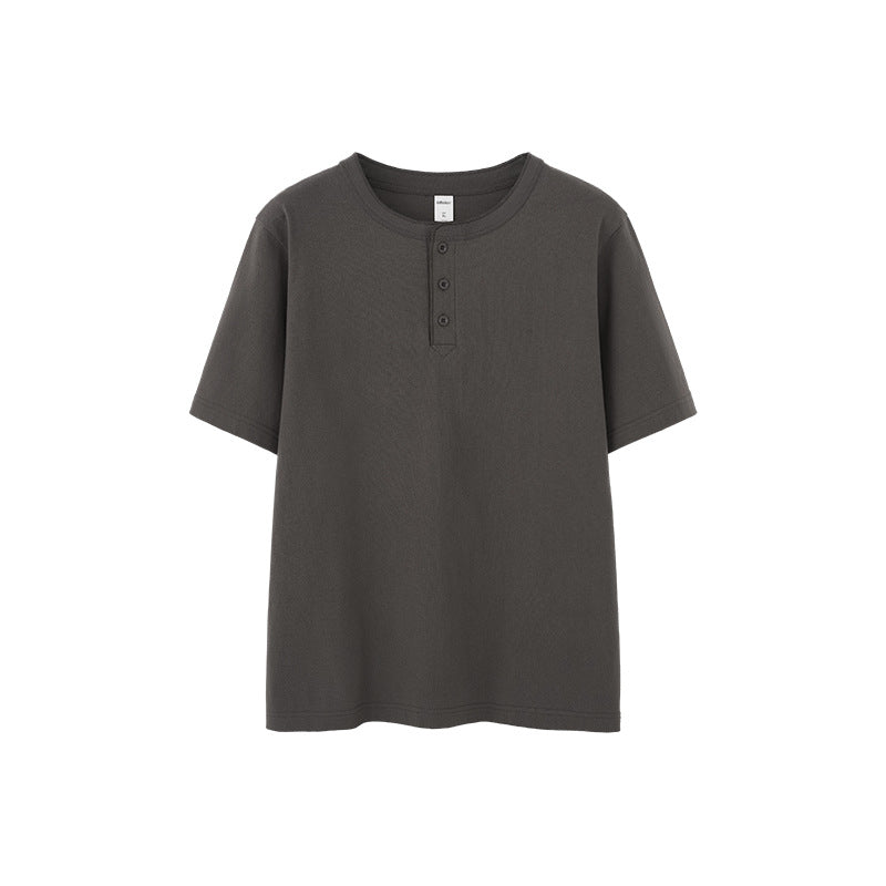 Inflation Heavyweight 250g Cotton Henley Tee