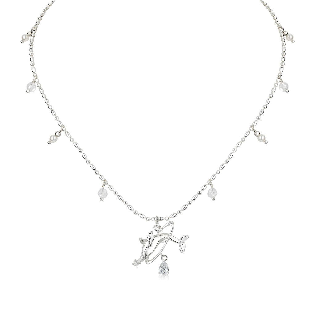 1JINN Whale Pendant Collarbone Chain