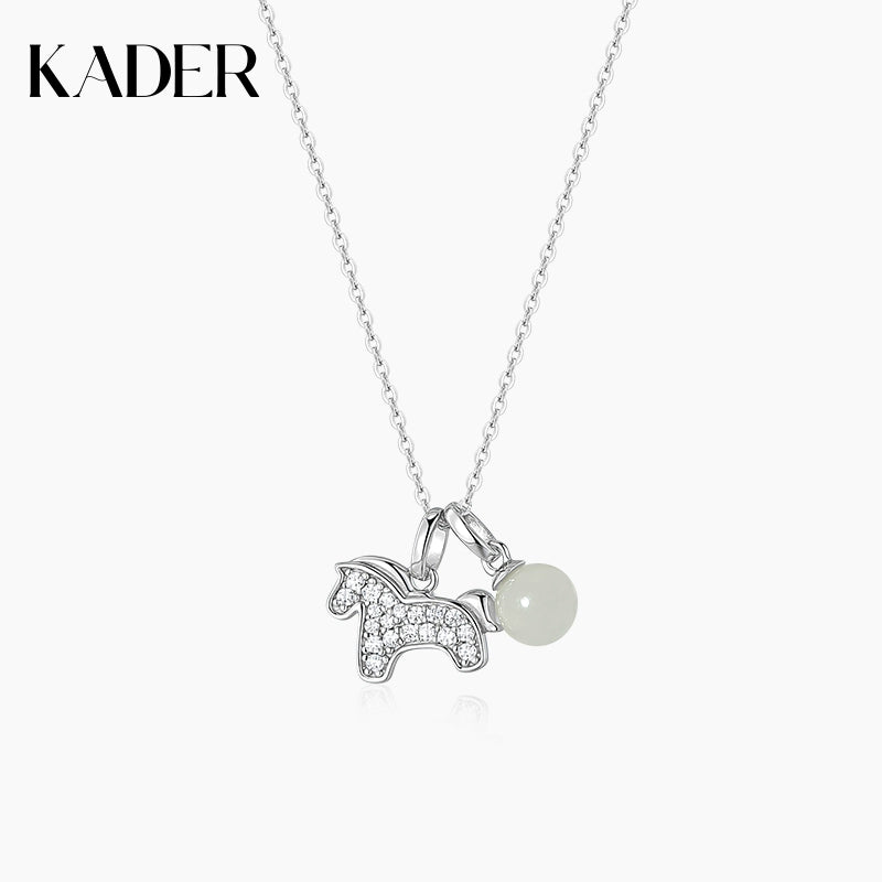 KADER Cute Horse New Year Necklace