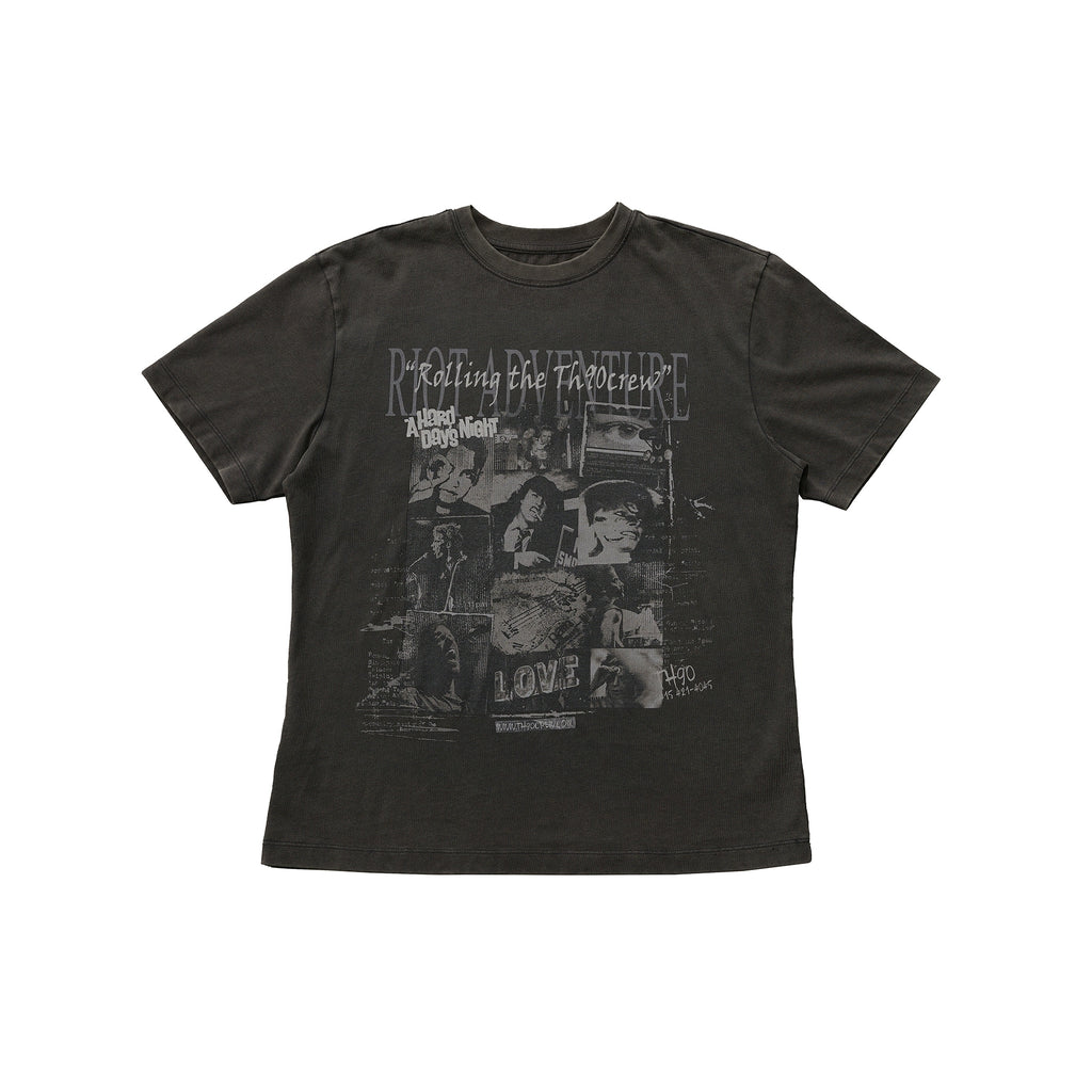 TH90 Retro Done Old Rock Wreck Fit Tee