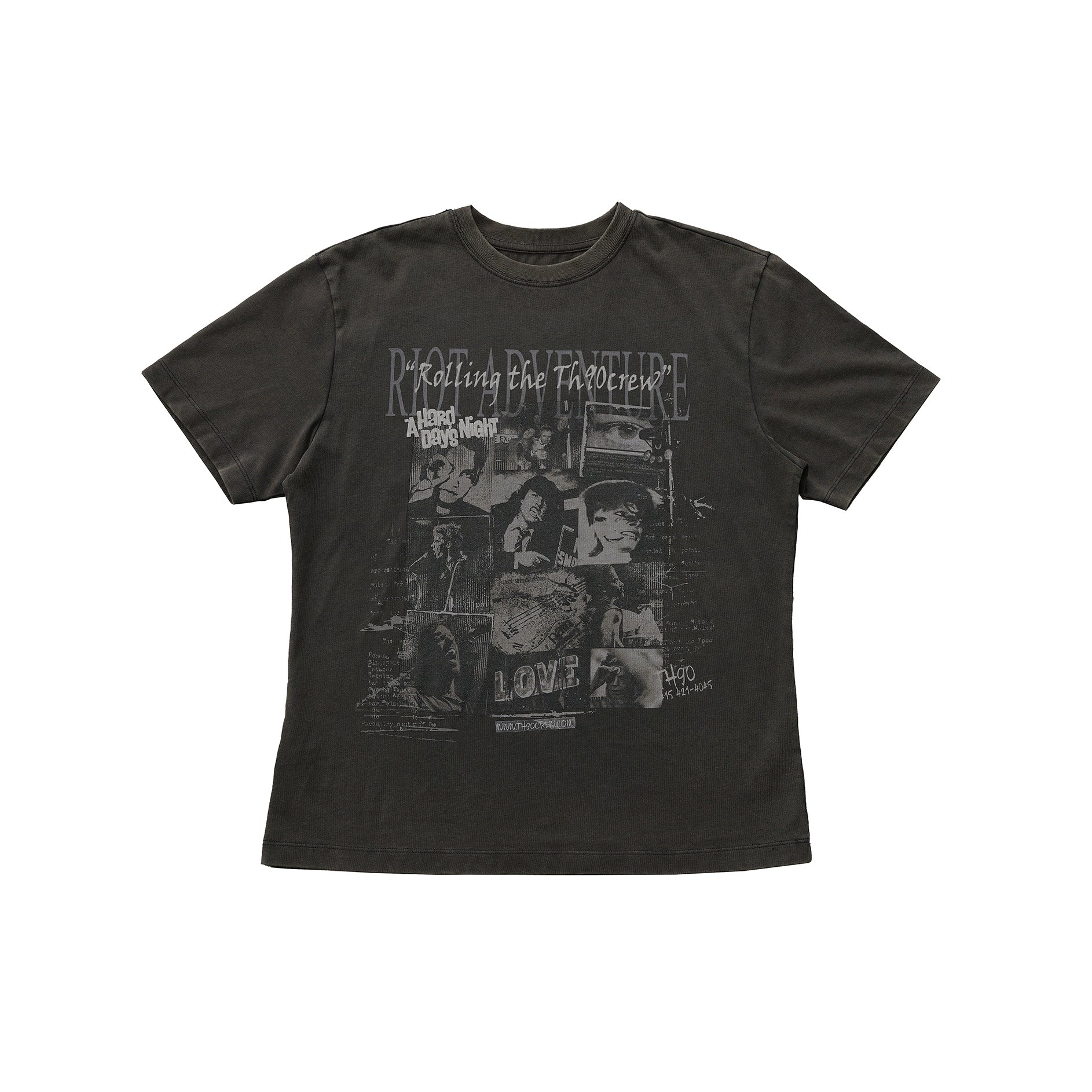TH90 Retro Done Old Rock Wreck Fit Tee