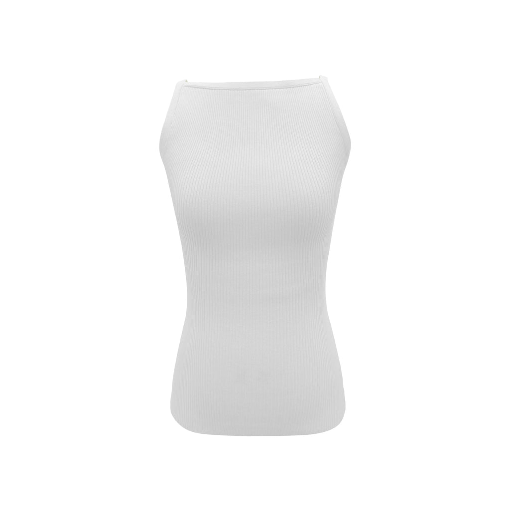 Veryrareme One-Neck Knitted Sling Vest