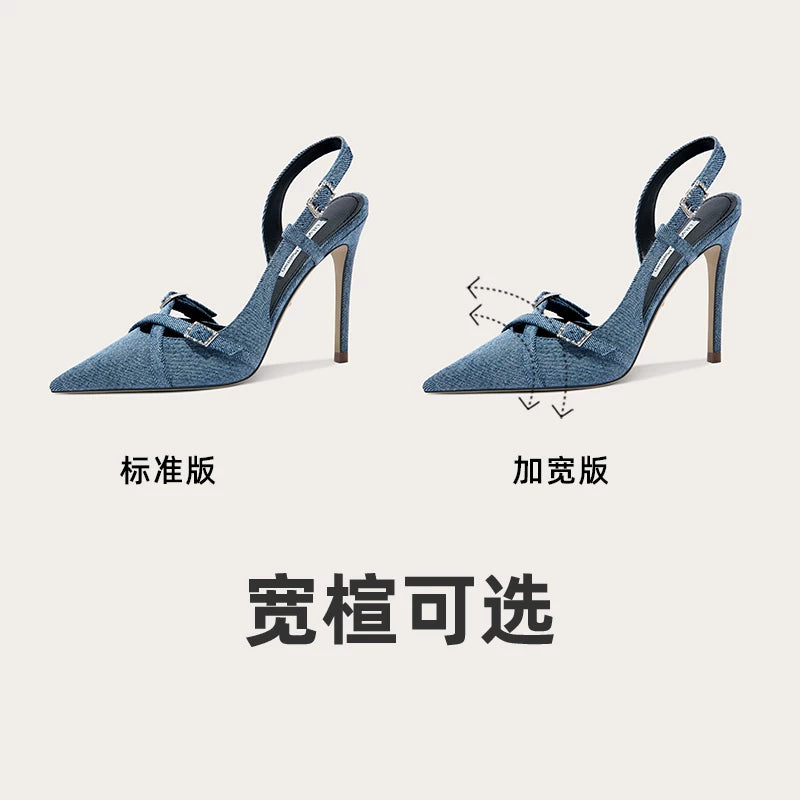 Lily Wei Fashion Cross-Heeled Sandals