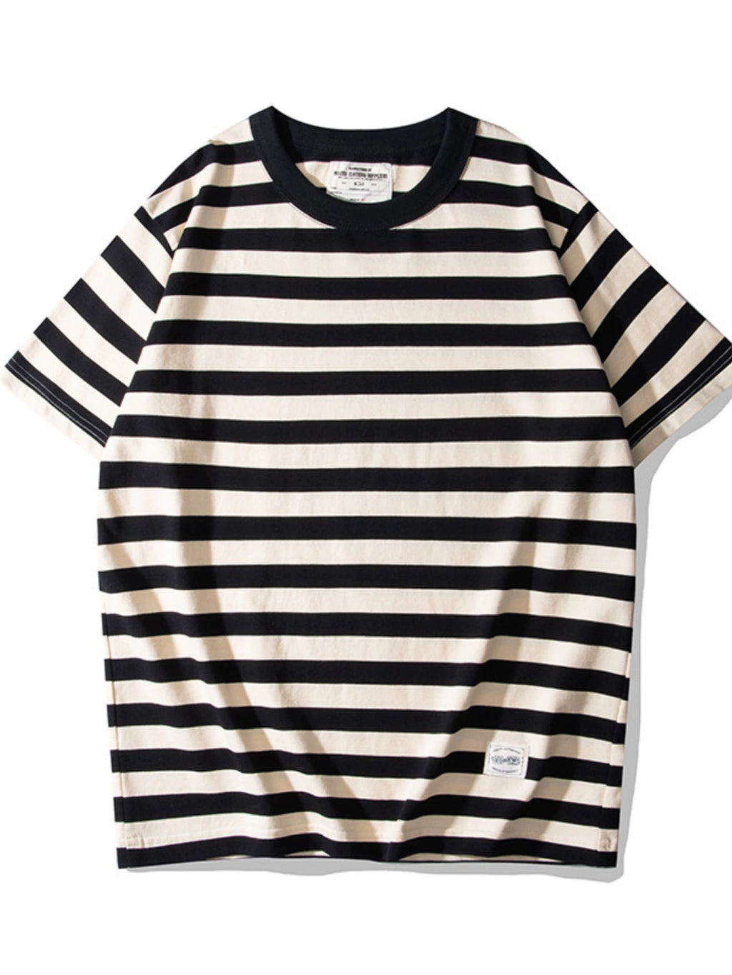 PrintAce Retro Striped Loose Tee