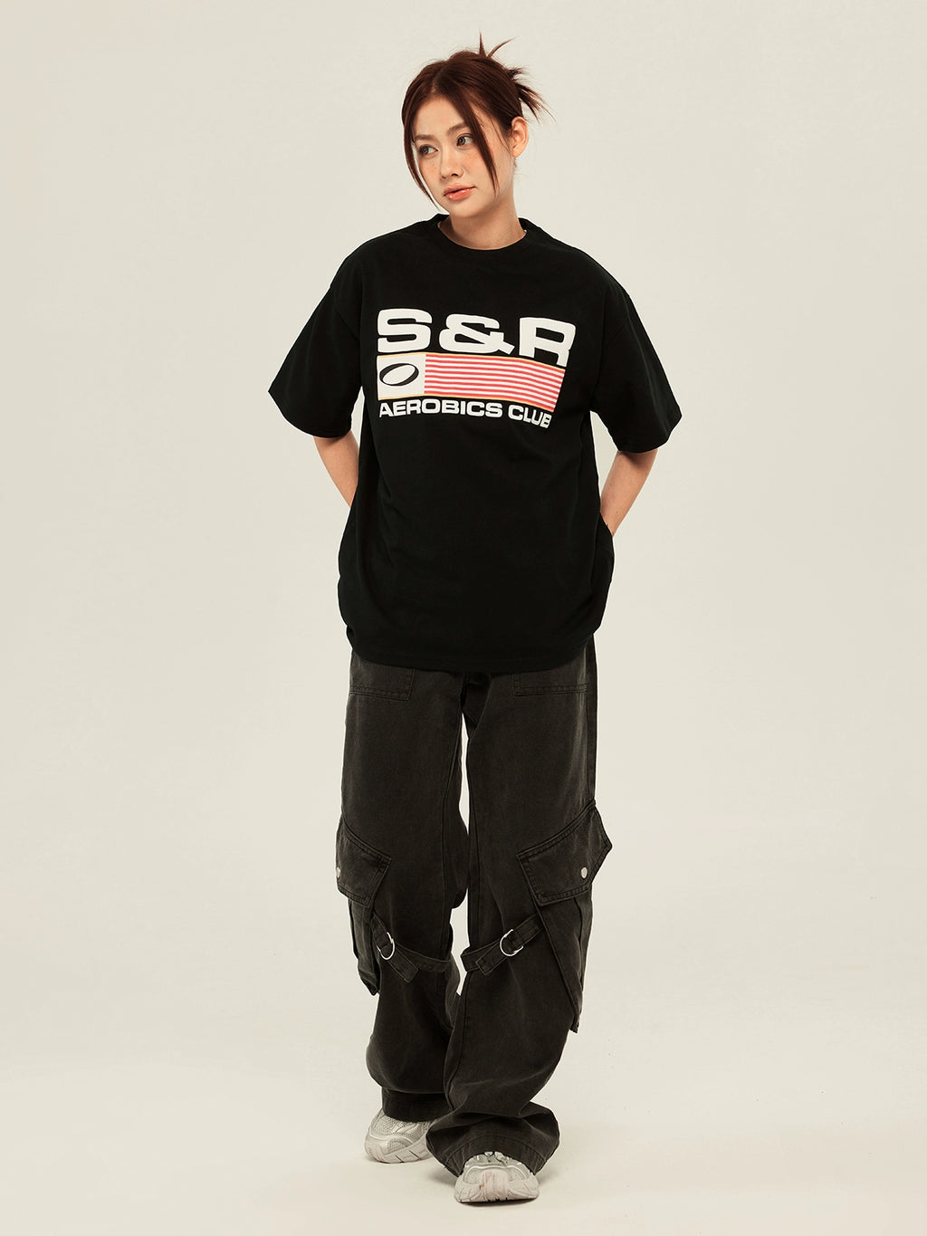SOSER Vintage SR Print Casual Tee
