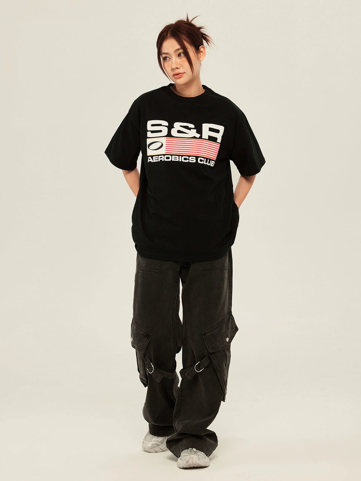 SOSER Vintage SR Print Casual Tee
