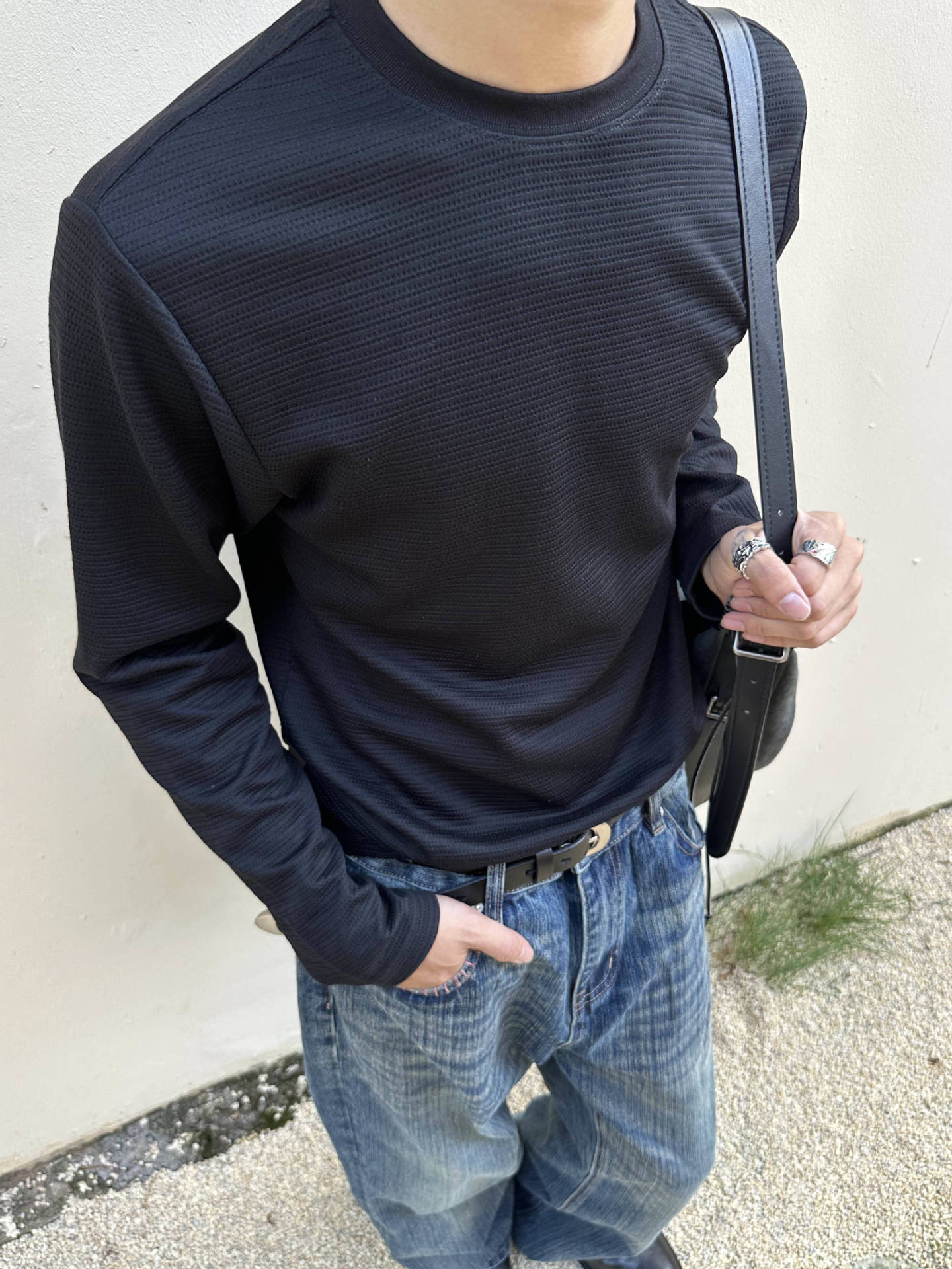 EME Leisure Sports Fitness Elastic Premium Crew Neck Long Sleeve