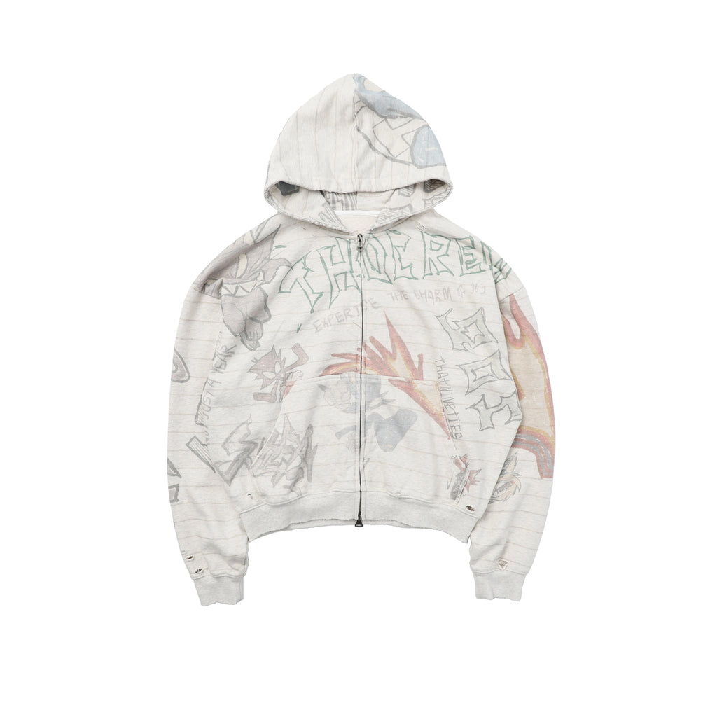 TH90 Loose Graffiti Sweatshirt and Casual Pants Set