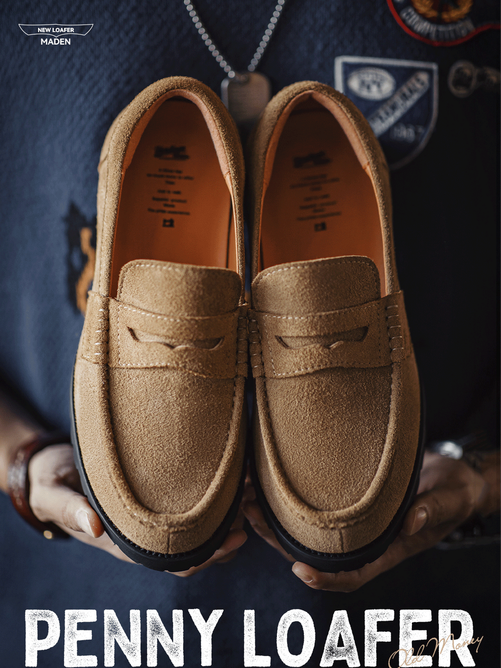 Maden High-end One-pedal Leather Casual Flip Leather Shoes