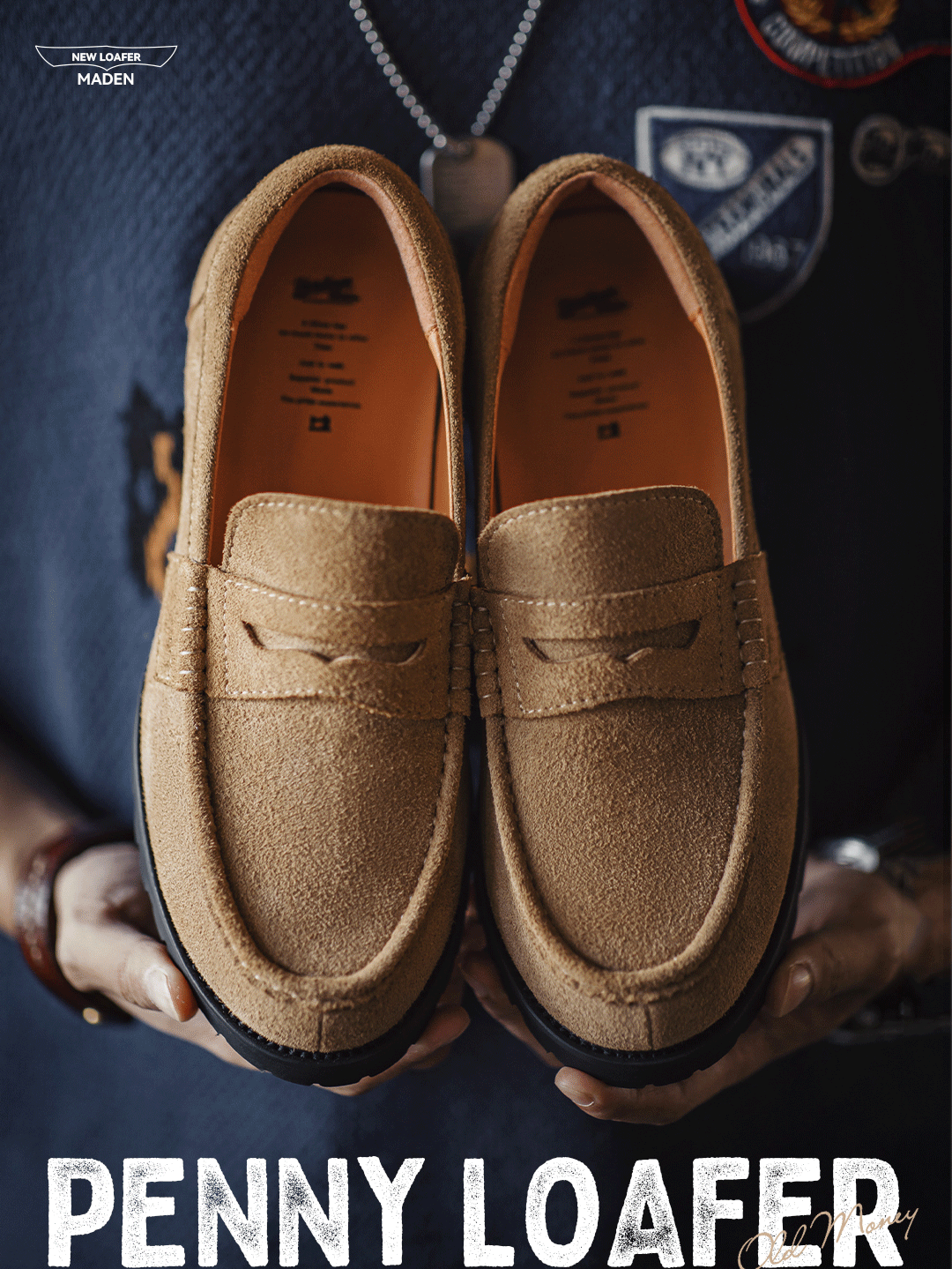 Maden High-end One-pedal Leather Casual Flip Leather Shoes