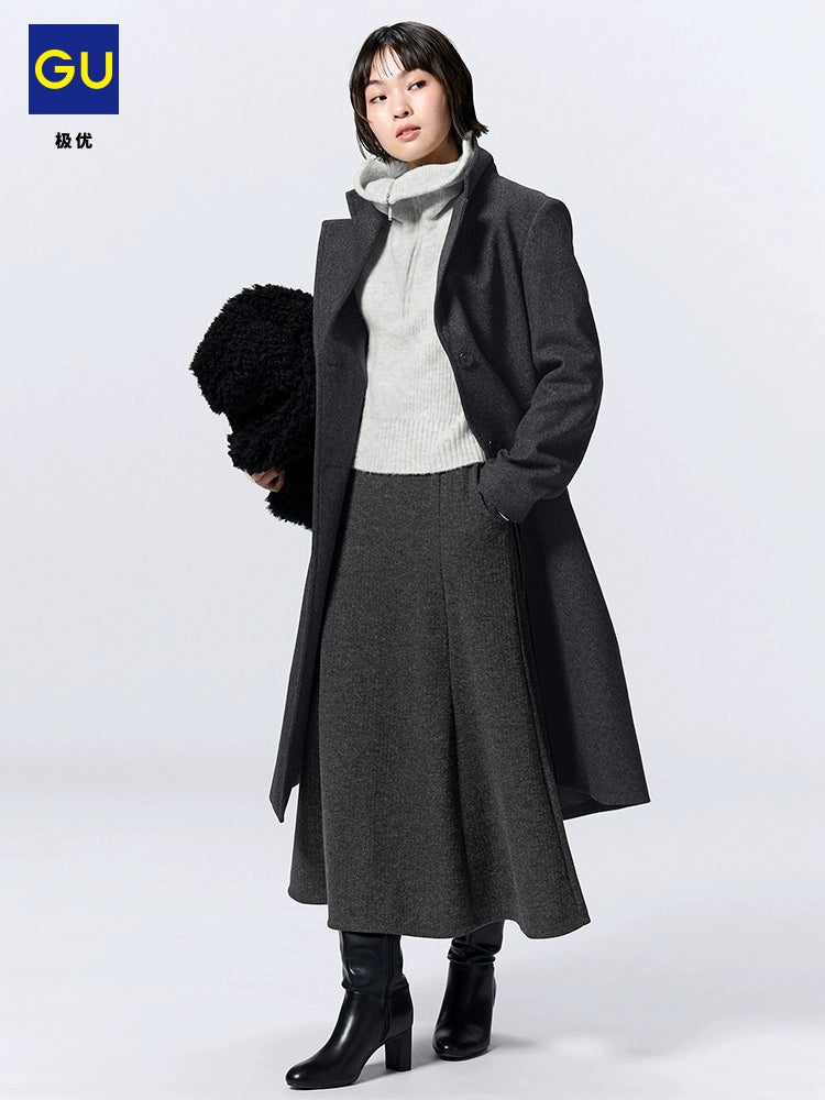 GU Comfortable Soft Temperament Pocket Skirt