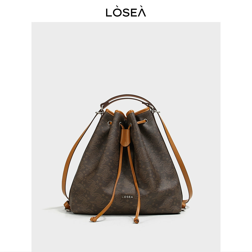 LOSEA Ruyi Moire Versatile Shoulder Bucket Bag
