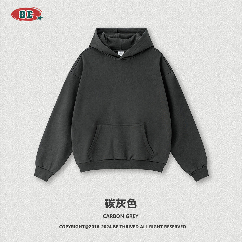 BE Hooded Pullover Loose Sweater