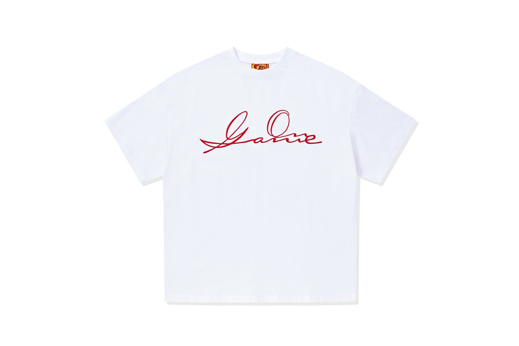 GameOne 23ss "Signed Tagline" Blockbuster American Loose Hip Hop Tee