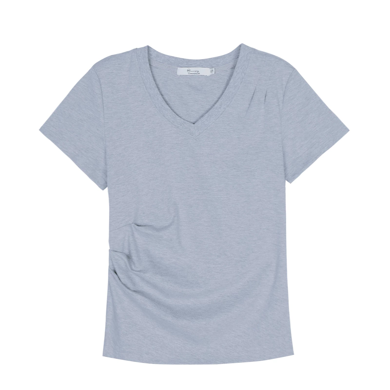 XUJING Crew Neck Shoulder Versatile Skinny Tee