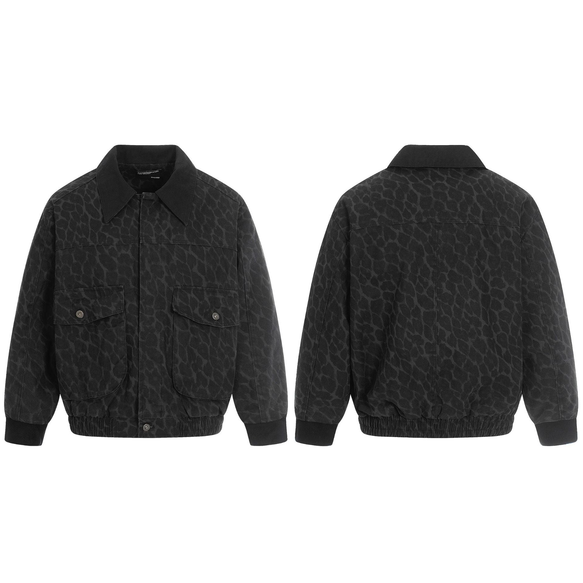 11KN Vintage Leopard Print Tooling Jacket