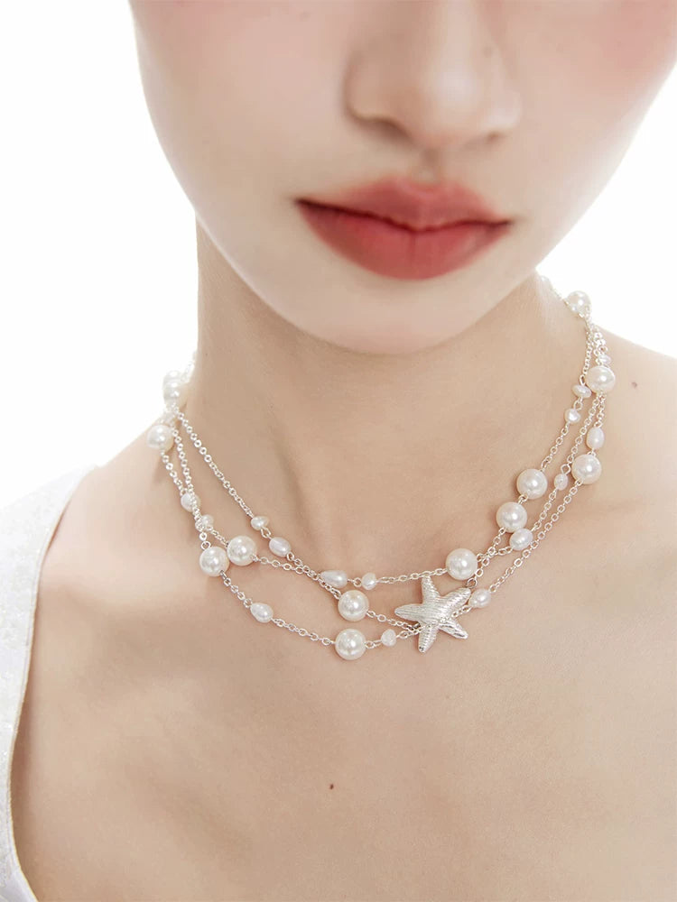 NO SOLUTION Premium Sense Pearl Necklace