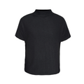 JCAESAR Herringbone Texture Knitted Lazy Tee