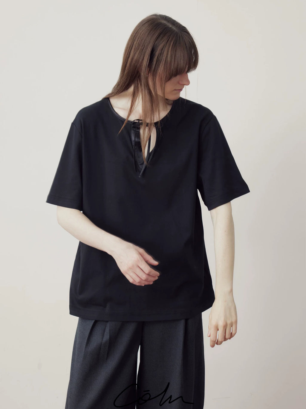 COLN Strap Casual Loose Tee