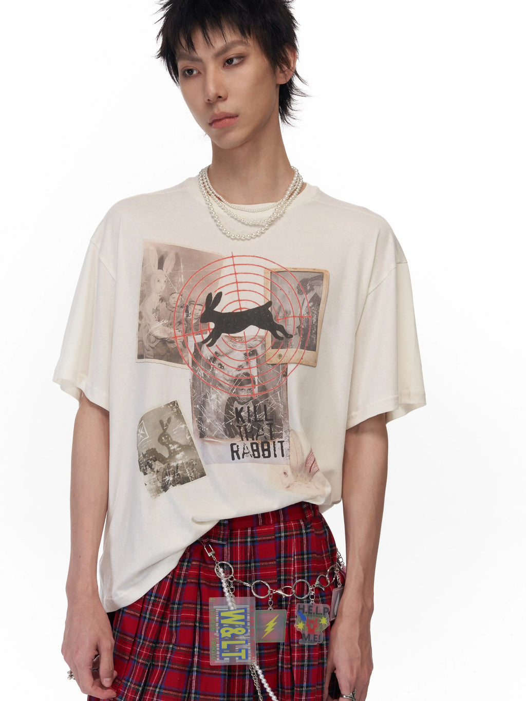 Imdelusion Light Loose Cute Rabbit Tee
