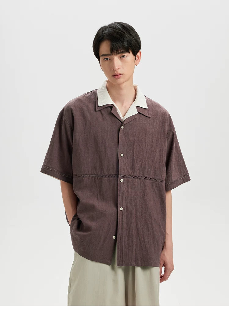 BUTTBILL Loose Skeleton Lace Shirt