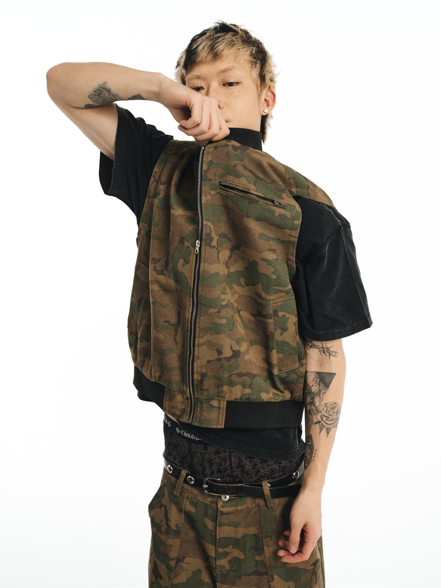 NOVACAM vintage heavy industry old camouflage Vest
