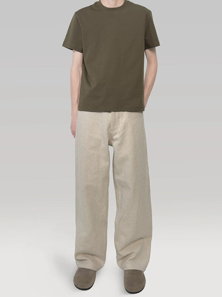 PLUS NO LOGO Casual Front Shoulder Short Sleeve Fitness Tee