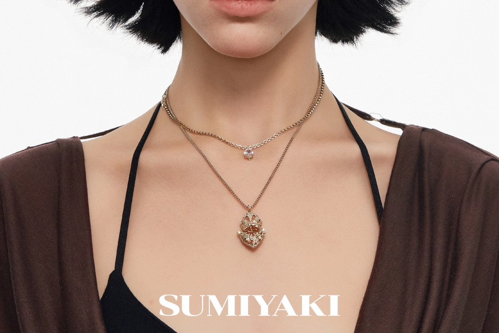 SUMIYAKI Crown Niche Premium Double Necklace