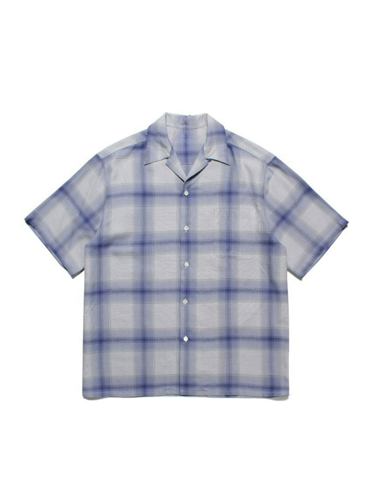 PUBLICRADIO Vintage Street Checked Loose Short Sleeve Shirt