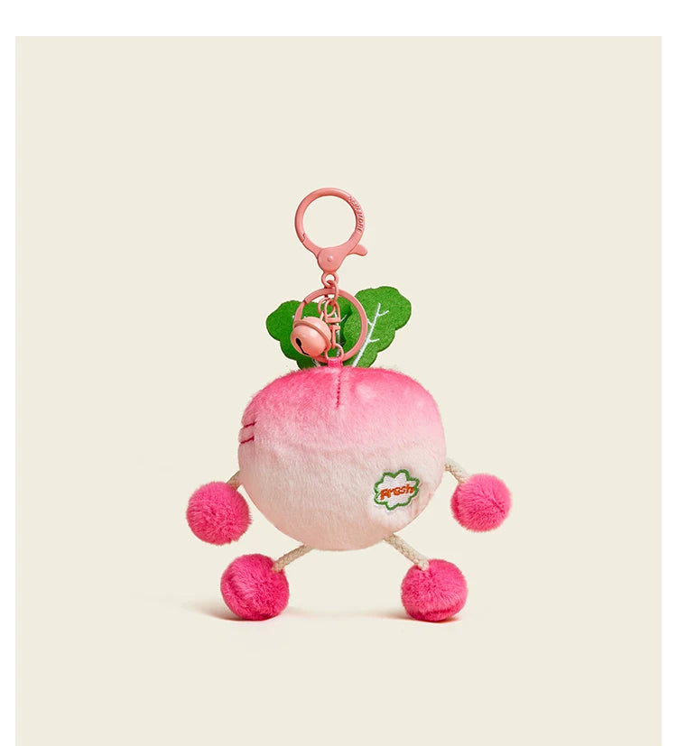 DINGROSEDAWN Scream Pull Vegetable Bag Pendant Plush Toy