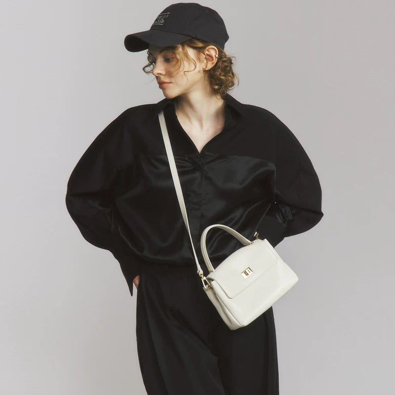 Avalea Soft Cowhide Portable Shoulder Messenger Bag