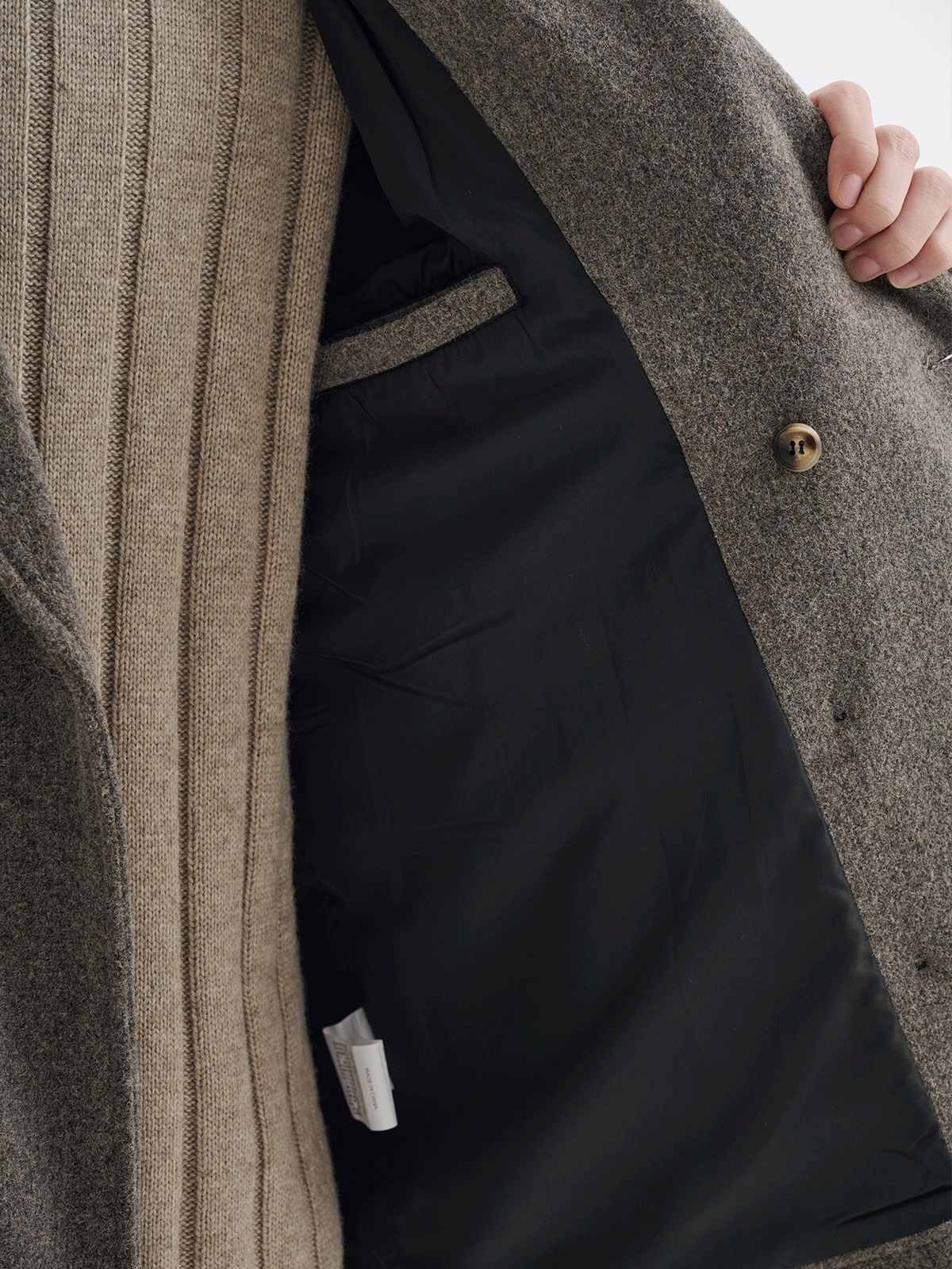 BUTTBILL 730G woolen double-breasted jacket