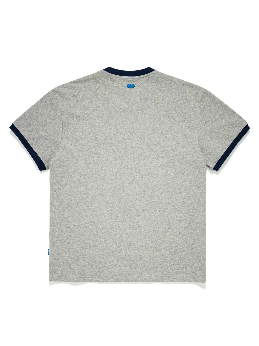 LUCKUP Retro Contrasting Collar Crew Neck Casual Tee