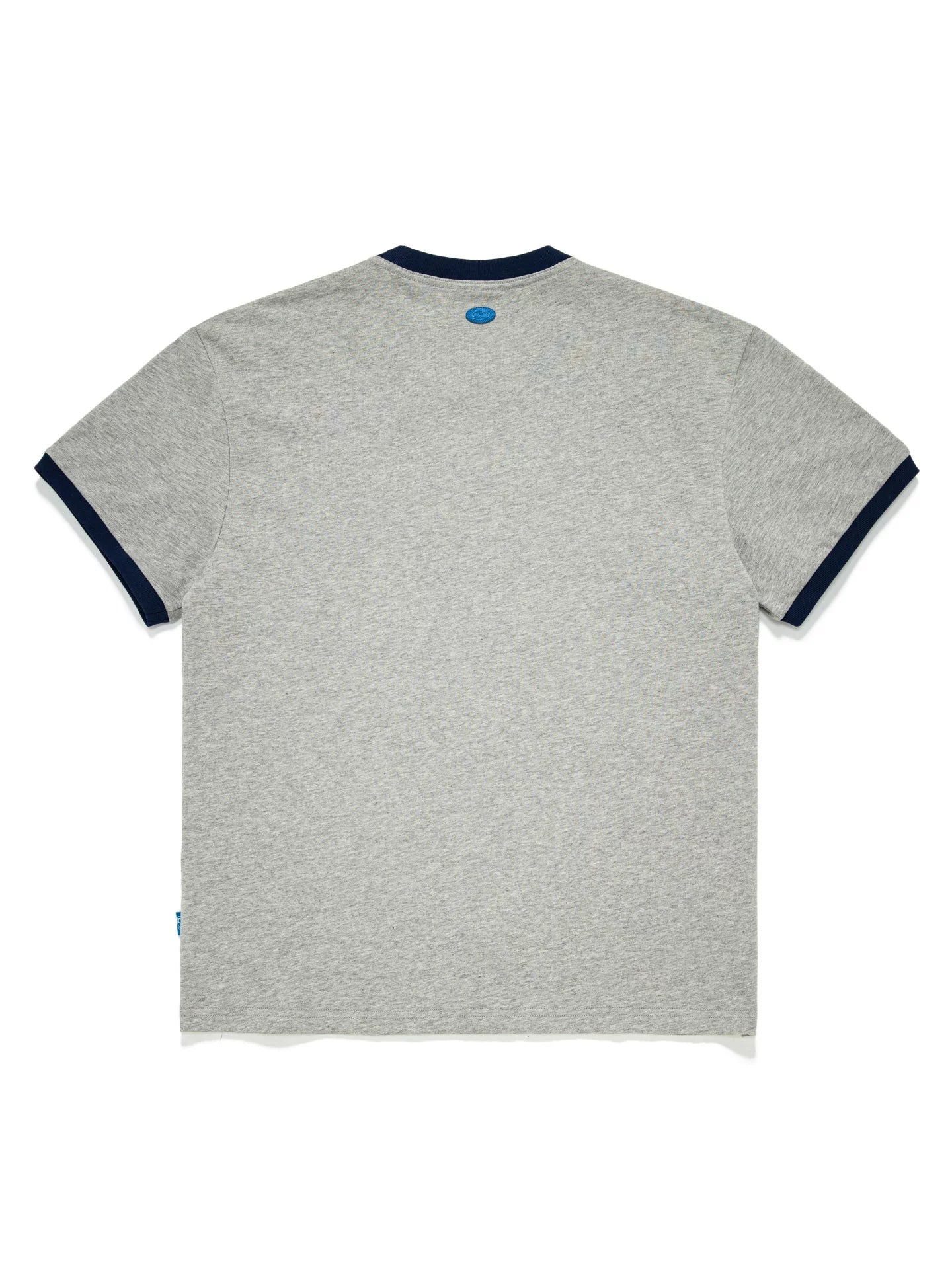 LUCKUP Retro Contrasting Collar Crew Neck Casual Tee
