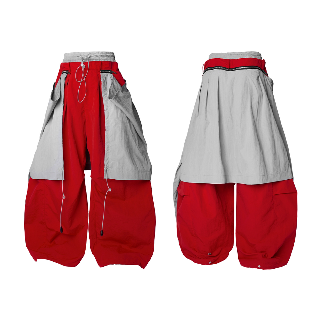 RELABEL Removable Fart Curtain Loose Casual Pants