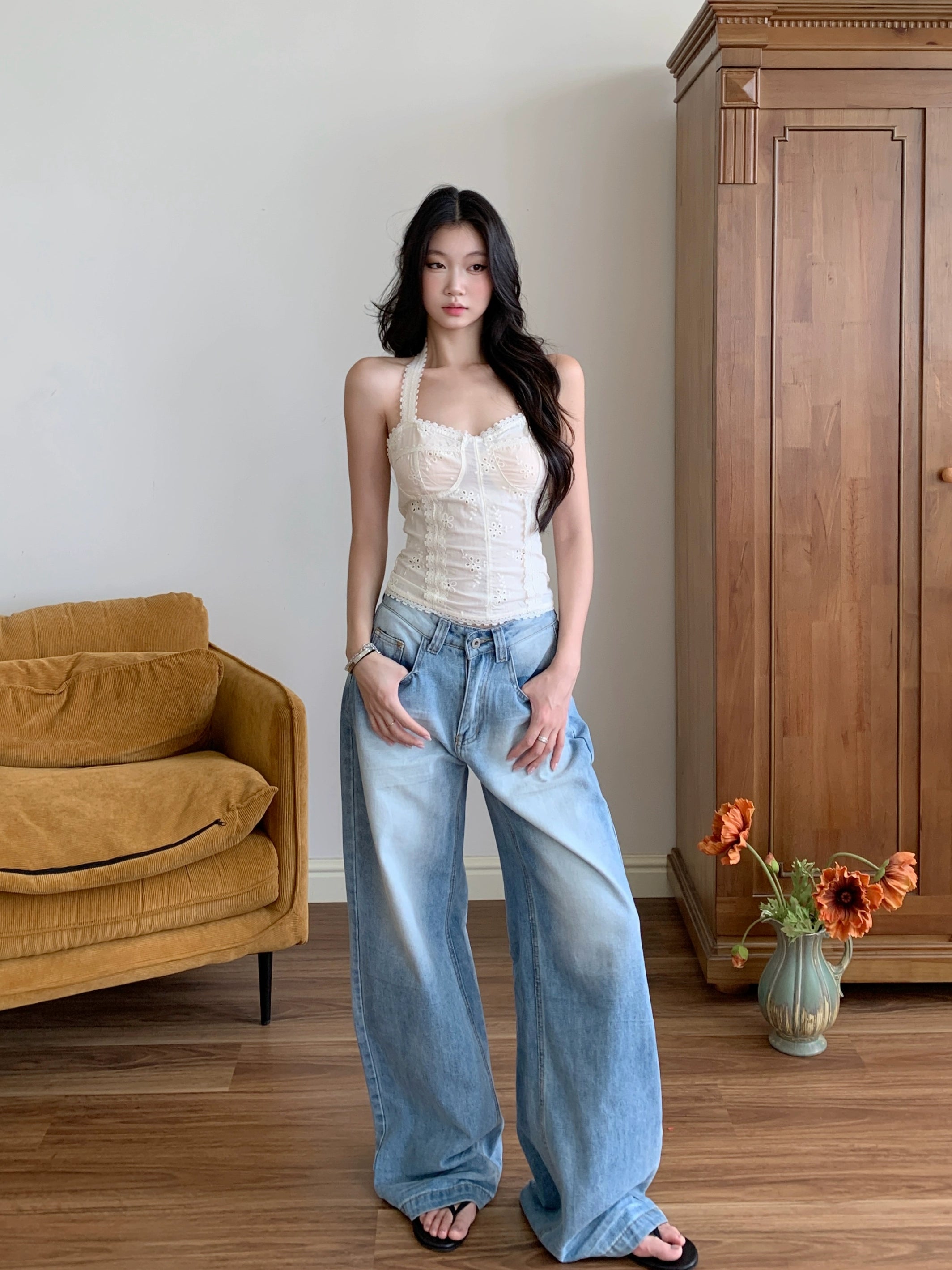 WITHMIN Waist Pure Desire Backless Sexy Vest