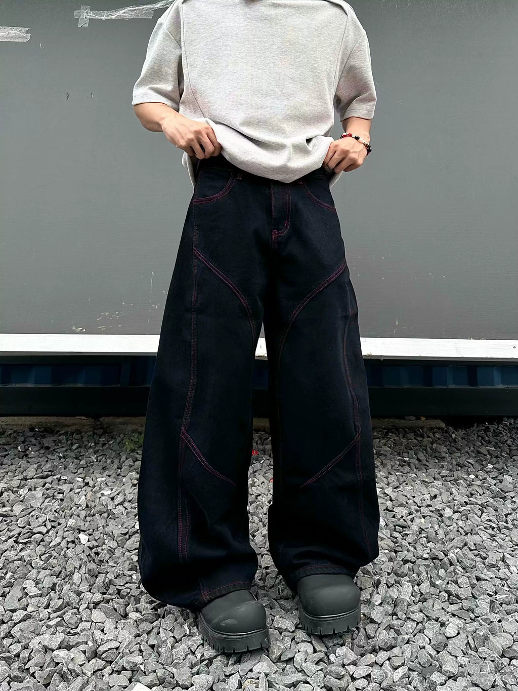 BF. BORFEND Scimitar Red Line Vintage Jeans