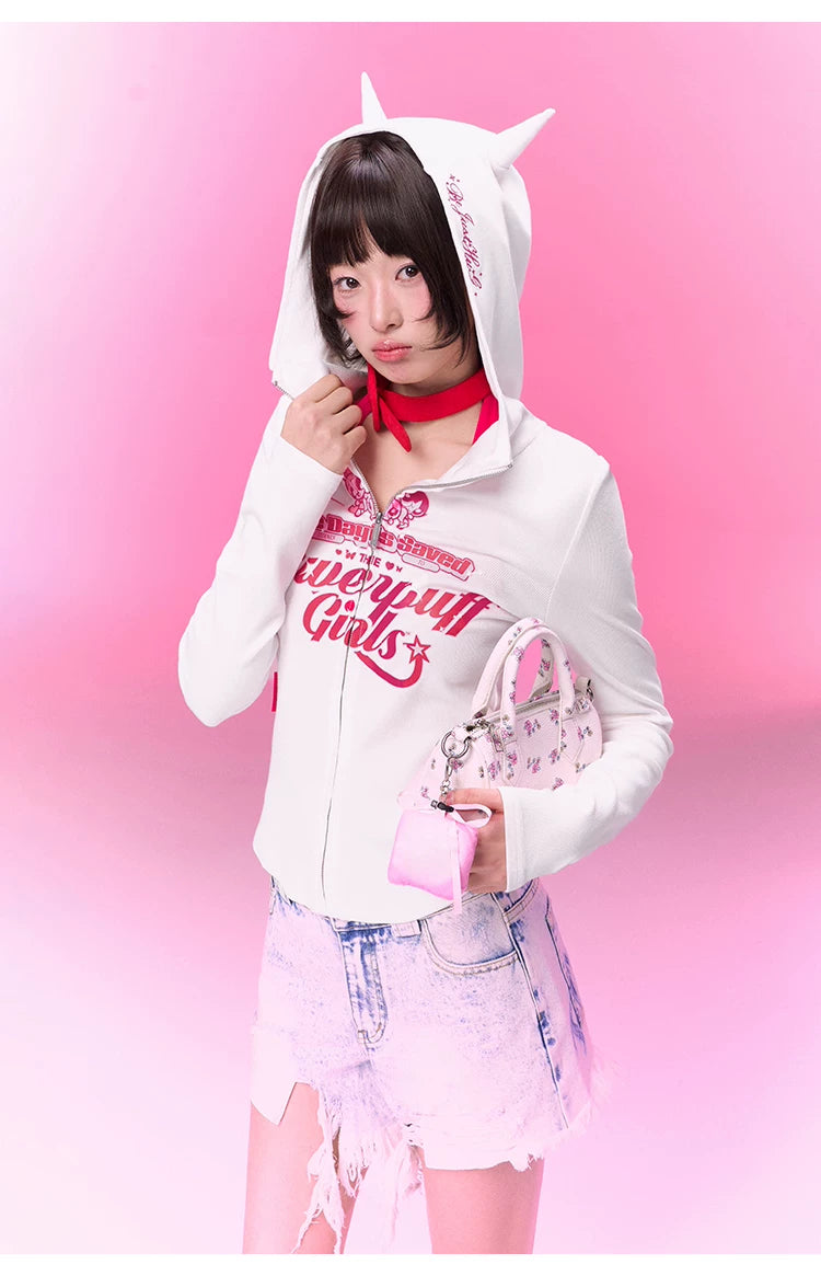 BJHG [Flying Girl Police Joint Name] Hooded Sweater