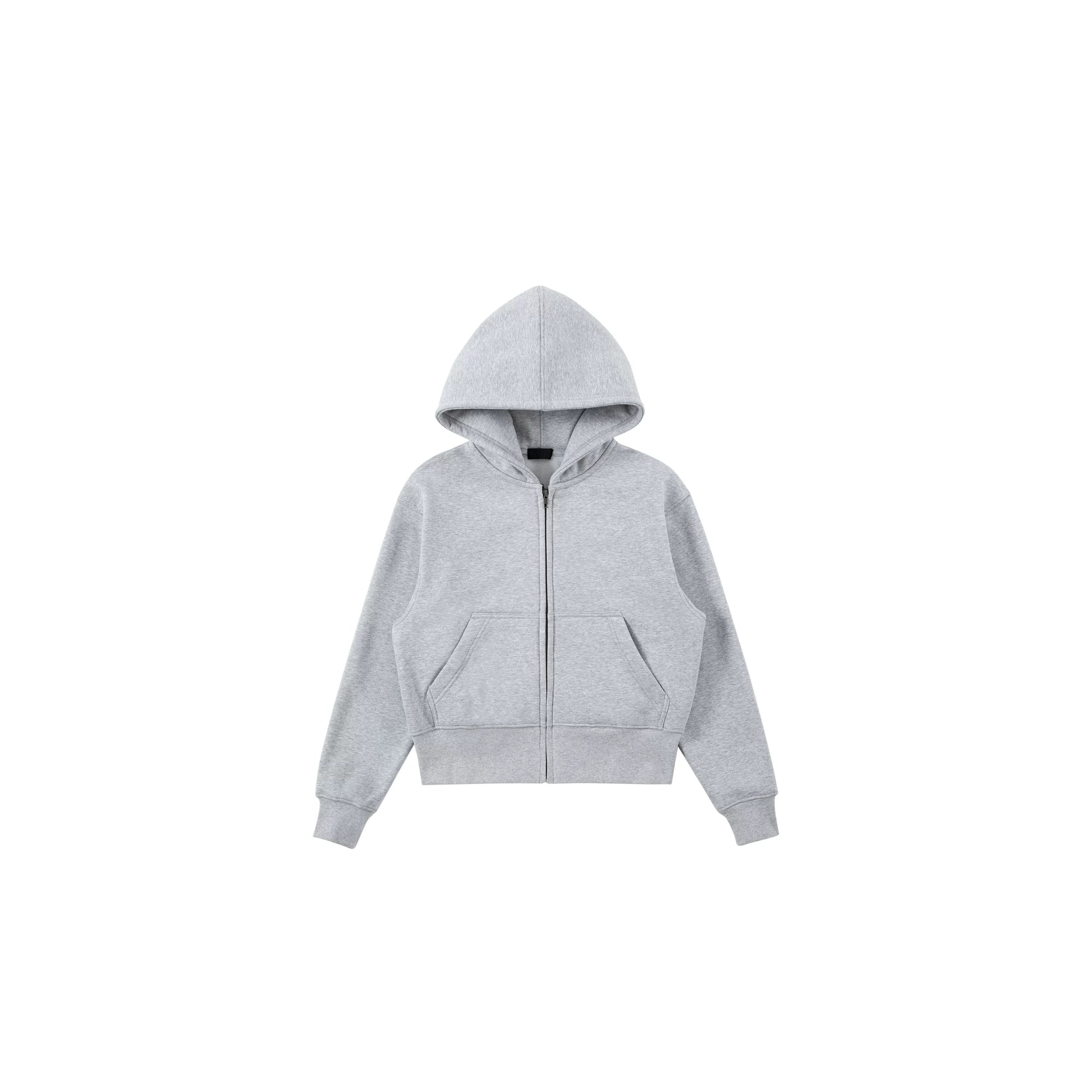PLUS NO LOGO Short Zipper Hoodie Sweater Jacket
