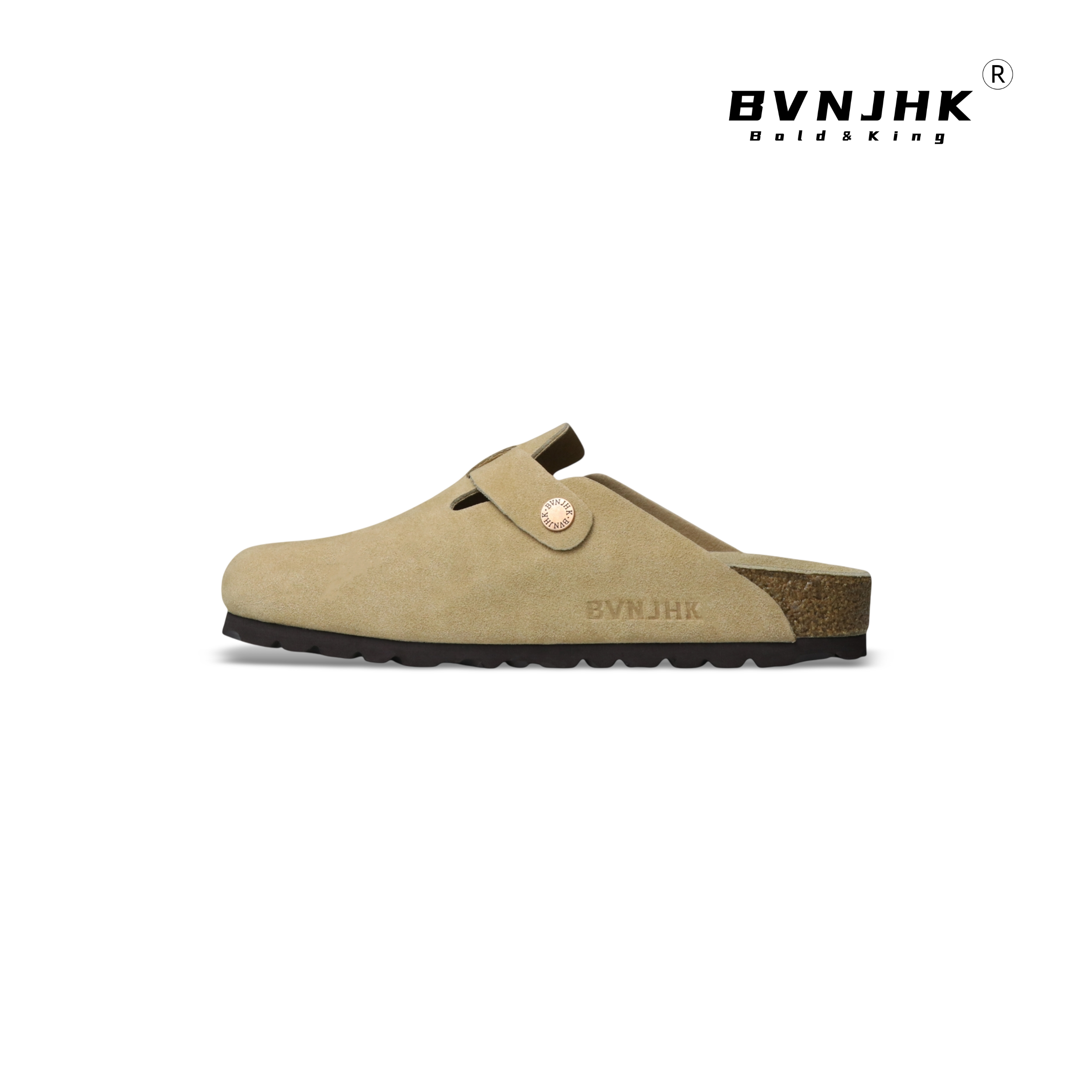 BVNJHK Versatile Cowhide Retro Cork Birkenstocks