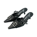 Mooreyu Pointed Belt Buckle Stilettos
