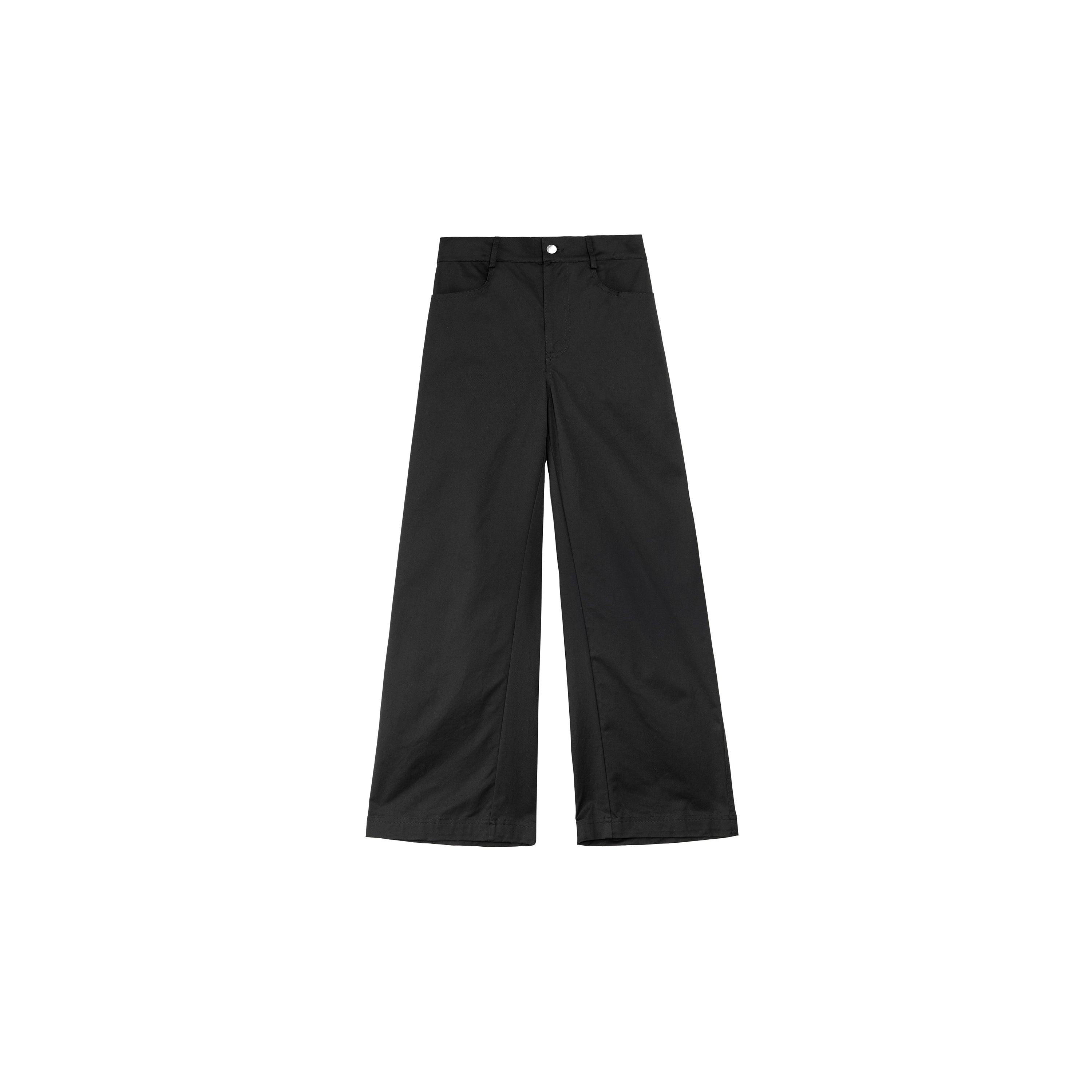 PLUS NO LOGO A Straight Wide-leg Slacks