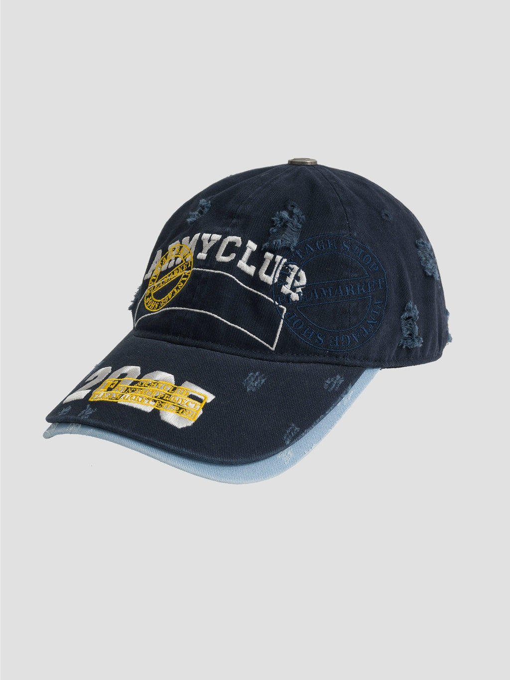 Fleamarket Double Brim Embroidered Bend Cap