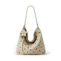 Mcmiko Suede Polka Dot Braided Shoulder Bag