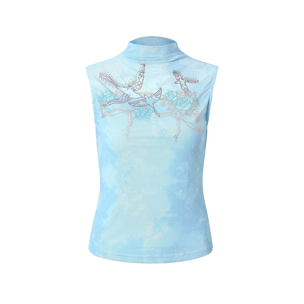 LOUMUTAKU Hot Diamond Mesh Dress