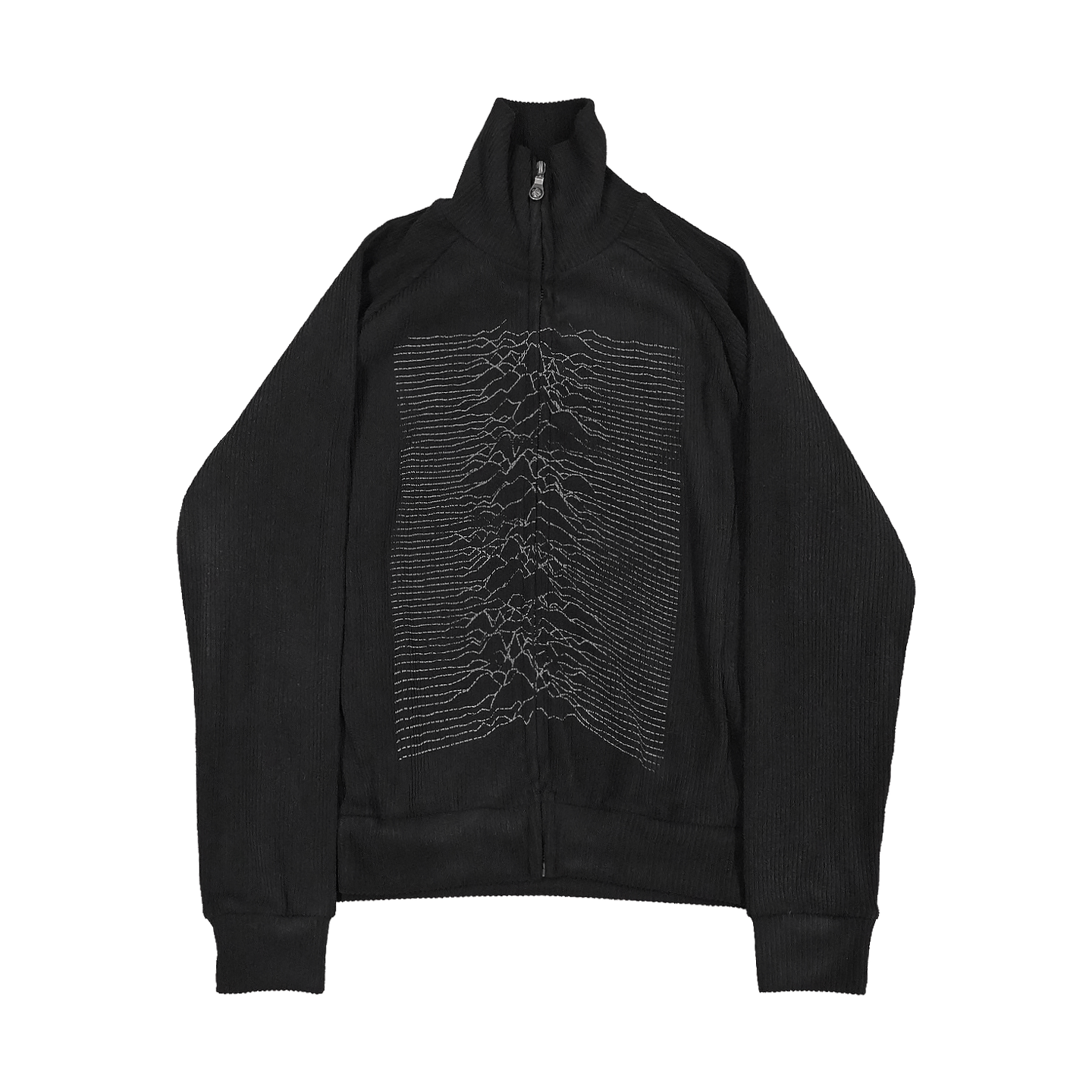 POH Micro-elastic Knitted Zip-up Cardigan Jacket