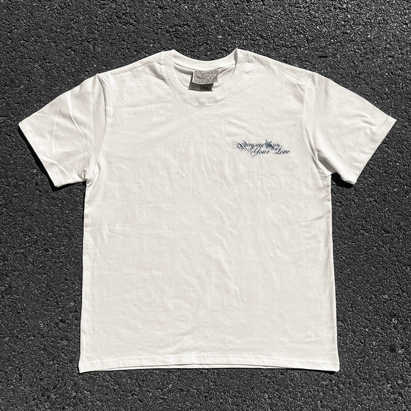 Wang Youbing Studio! Love 220g 100% Cotton Tee