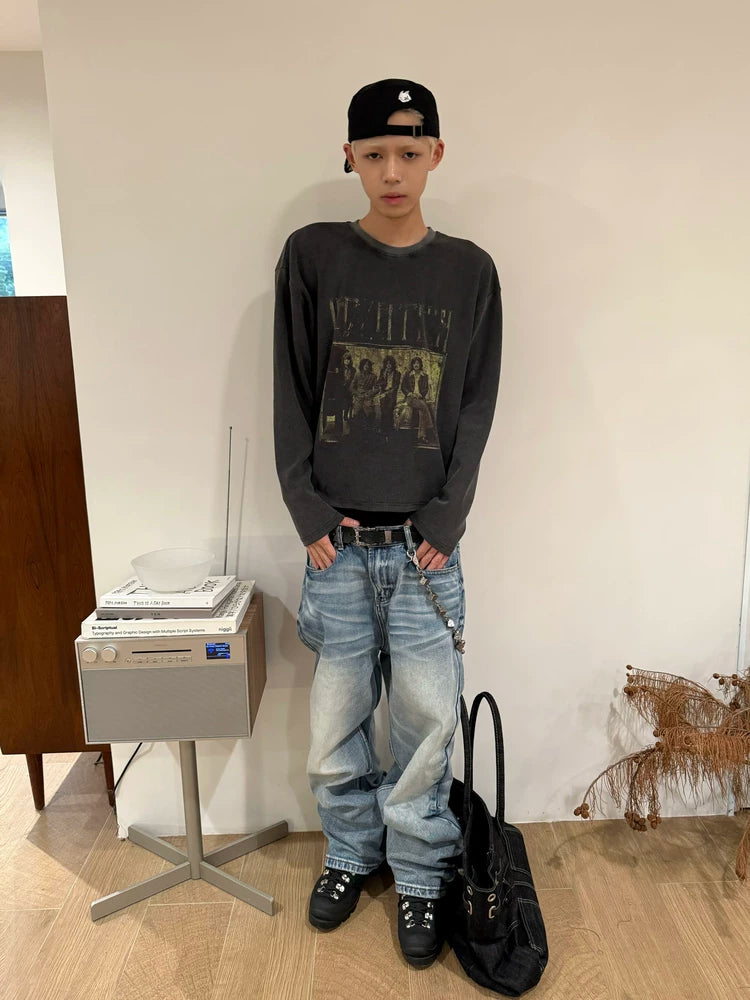 AMBSOM Old Waffle Long Sleeve