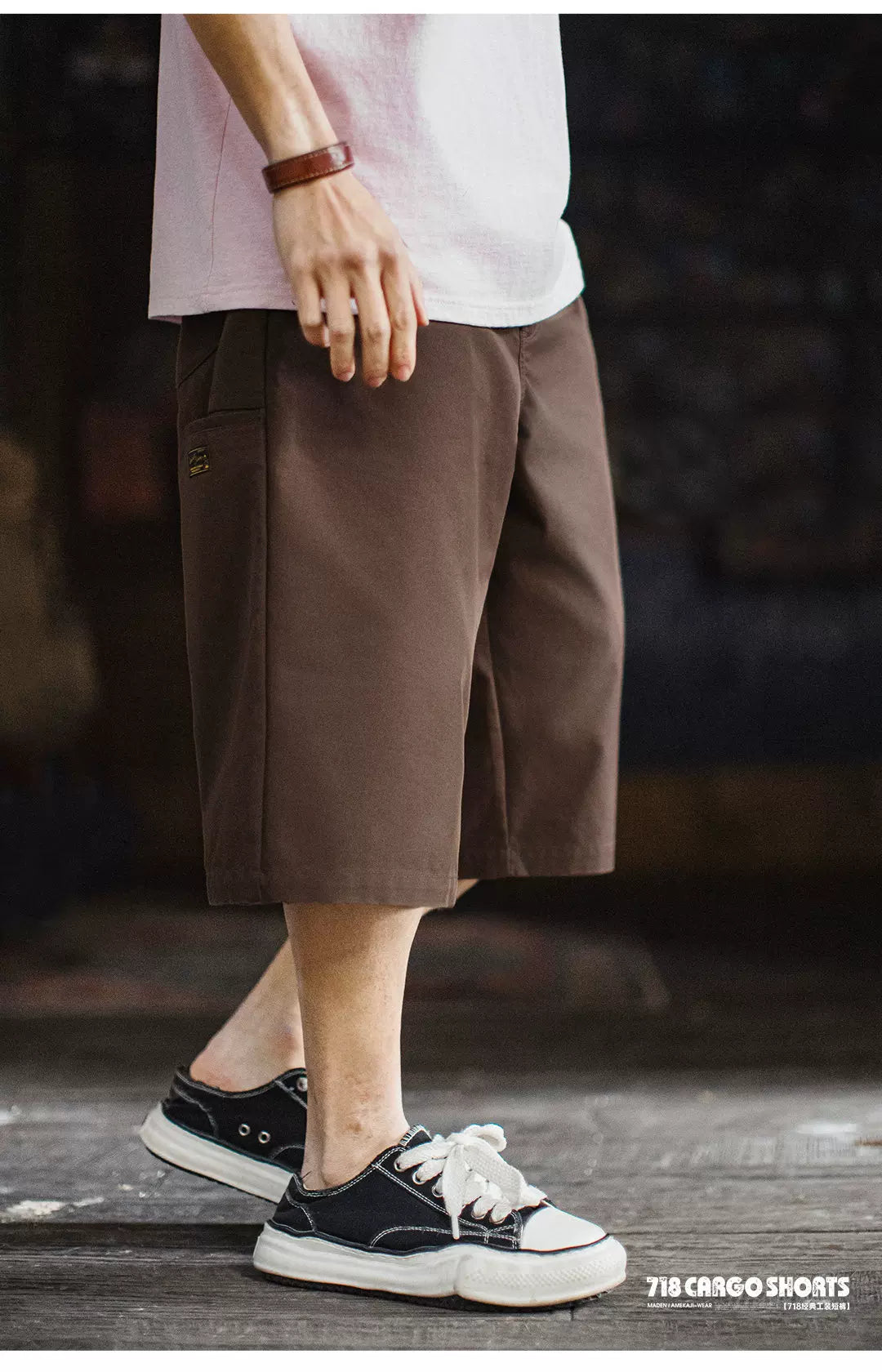 MADEN Casual Loose Straight Shorts